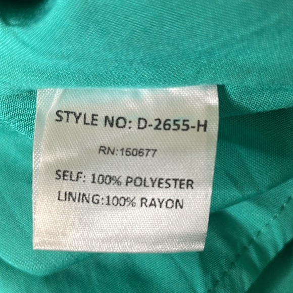 Strut & Bolt Ruffle Your Feather Halter Dress Turquoise Size Medium NWT - Picture 11 of 15